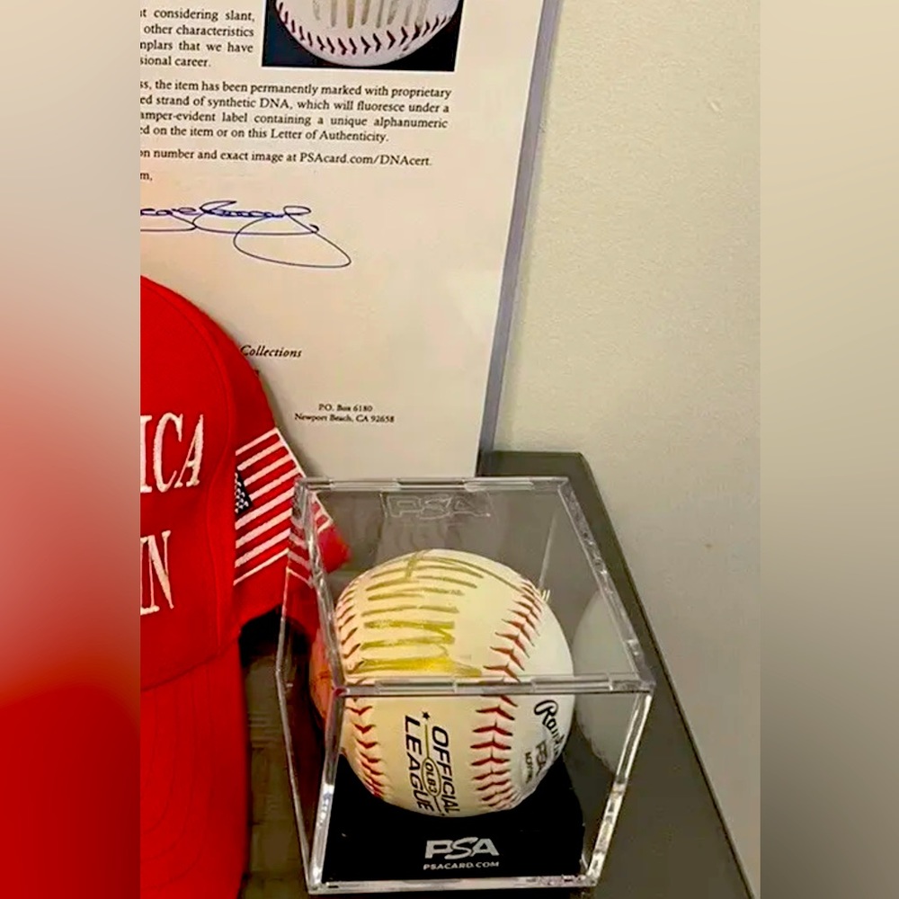 Donald Trump Signed Autographed Official MLB BASEBALL  PSA Authenticated RARE
